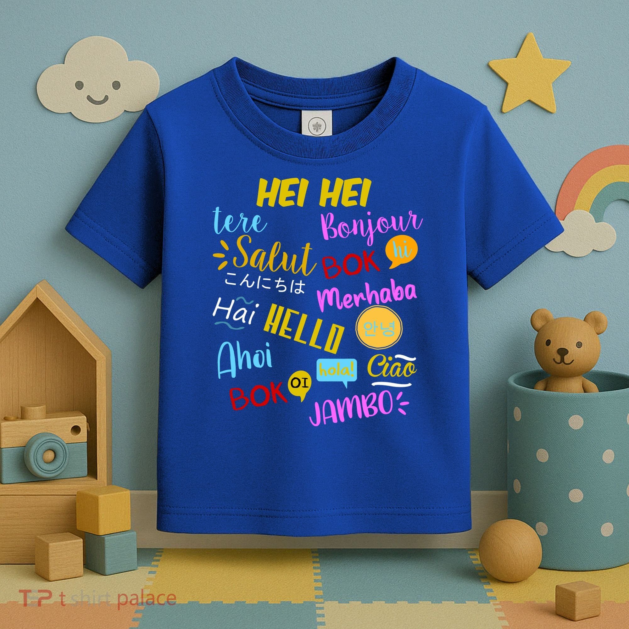 Hello Word In Different Languages Travel And Teacher Toddler T-Shirt