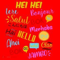 Hello Word In Different Languages Travel And Teacher Santa Hat thumb 1