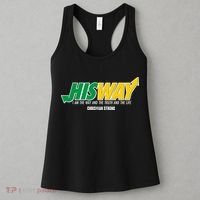 His Way I Am The Way The Truth And The Life Christian Strong Women's Tank Top thumb 3