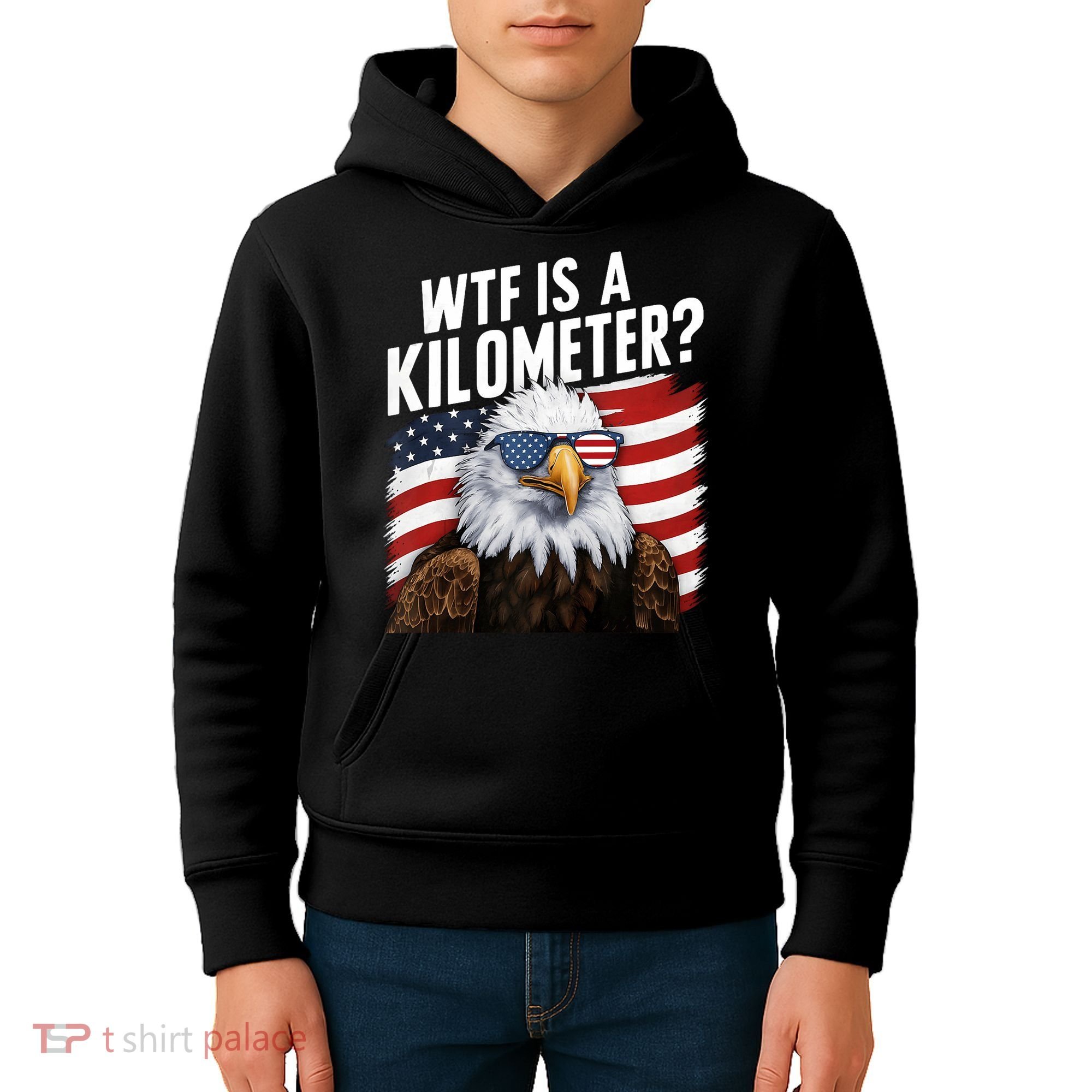 Hilarious Wtf Is A Kilometer 4th Of July Independence Day Kids Hoodie