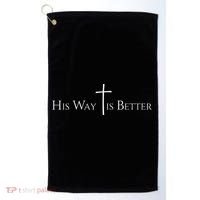 His Way Is Better Christian Jesus Golf Towel thumb 0