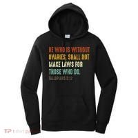 He Who Is Without Ovaries Shall Not Make Laws For Those Women's Hoodie thumb 0