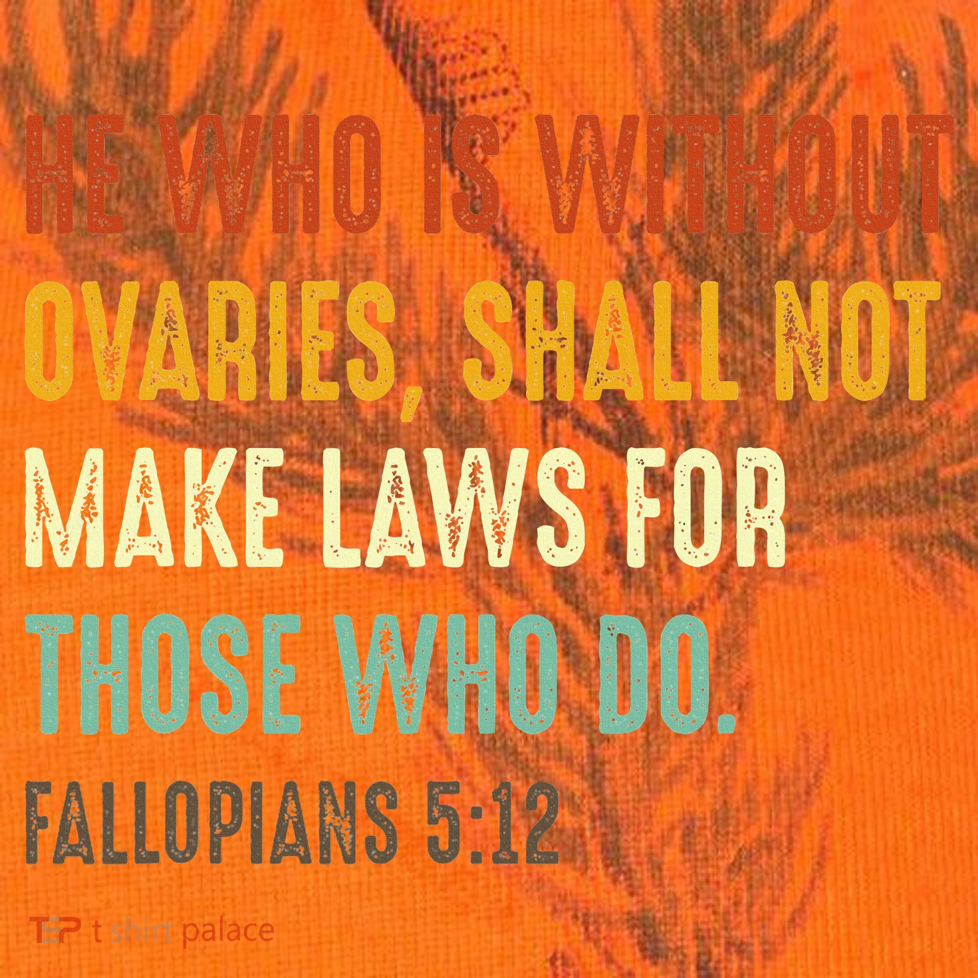 He Who Is Without Ovaries Shall Not Make Laws For Those Kati Licensed 12" Camo Cuffed Beanie