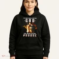 He Who Kneels Before God Can Stand Before Anyone Hoodie thumb 5