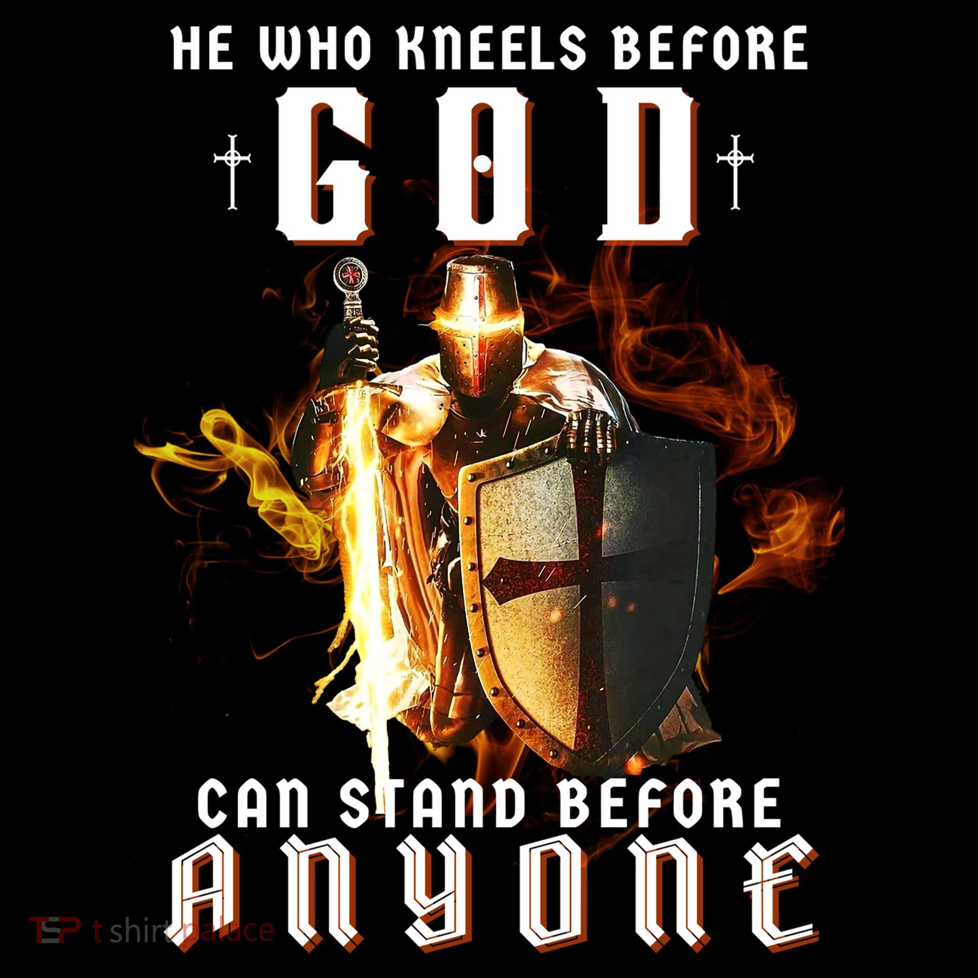 He Who Kneels Before God Can Stand Before Anyone Coaster