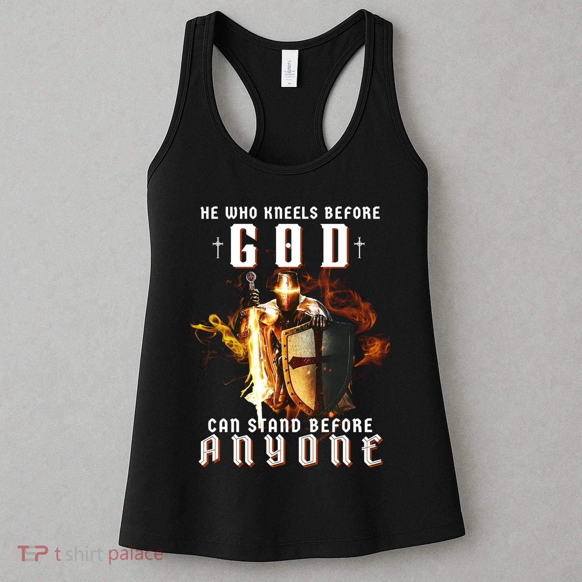 He Who Kneels Before God Can Stand Before Anyone Women's Tank Top