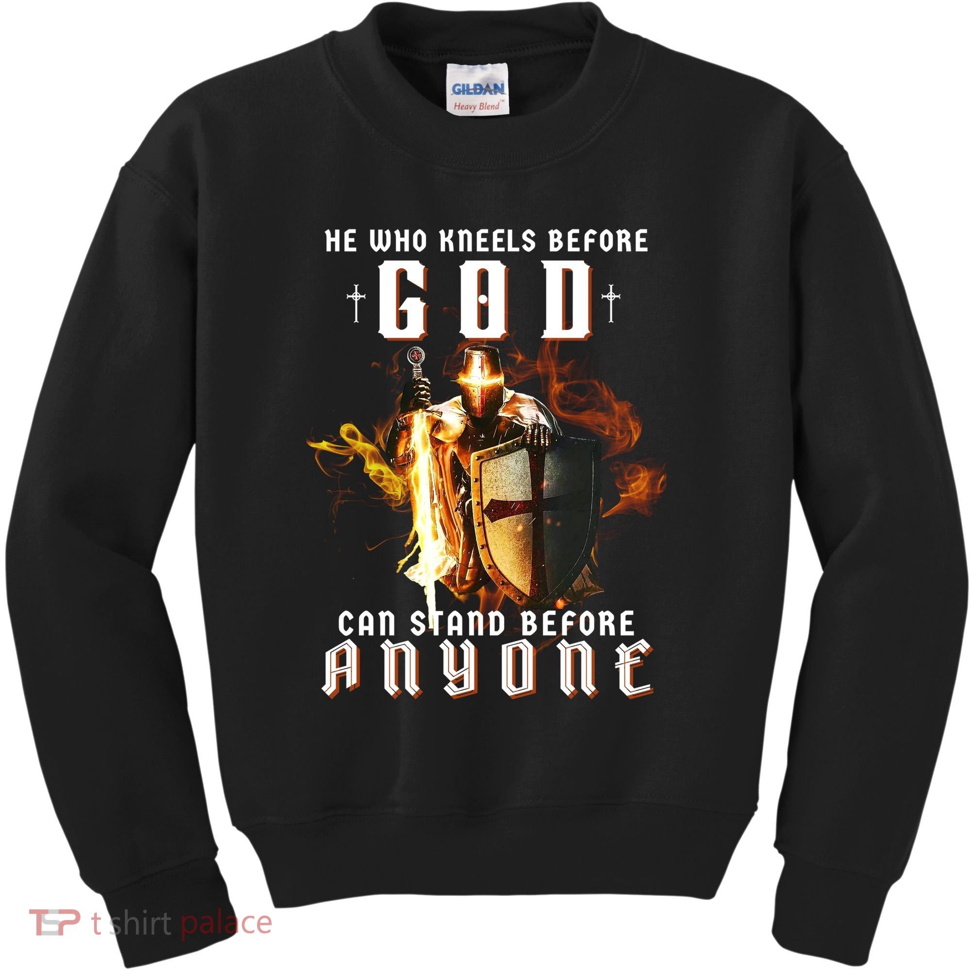 He Who Kneels Before God Can Stand Before Anyone Kids Sweatshirt