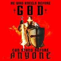 He Who Kneels Before God Can Stand Before Anyone Santa Hat thumb 1