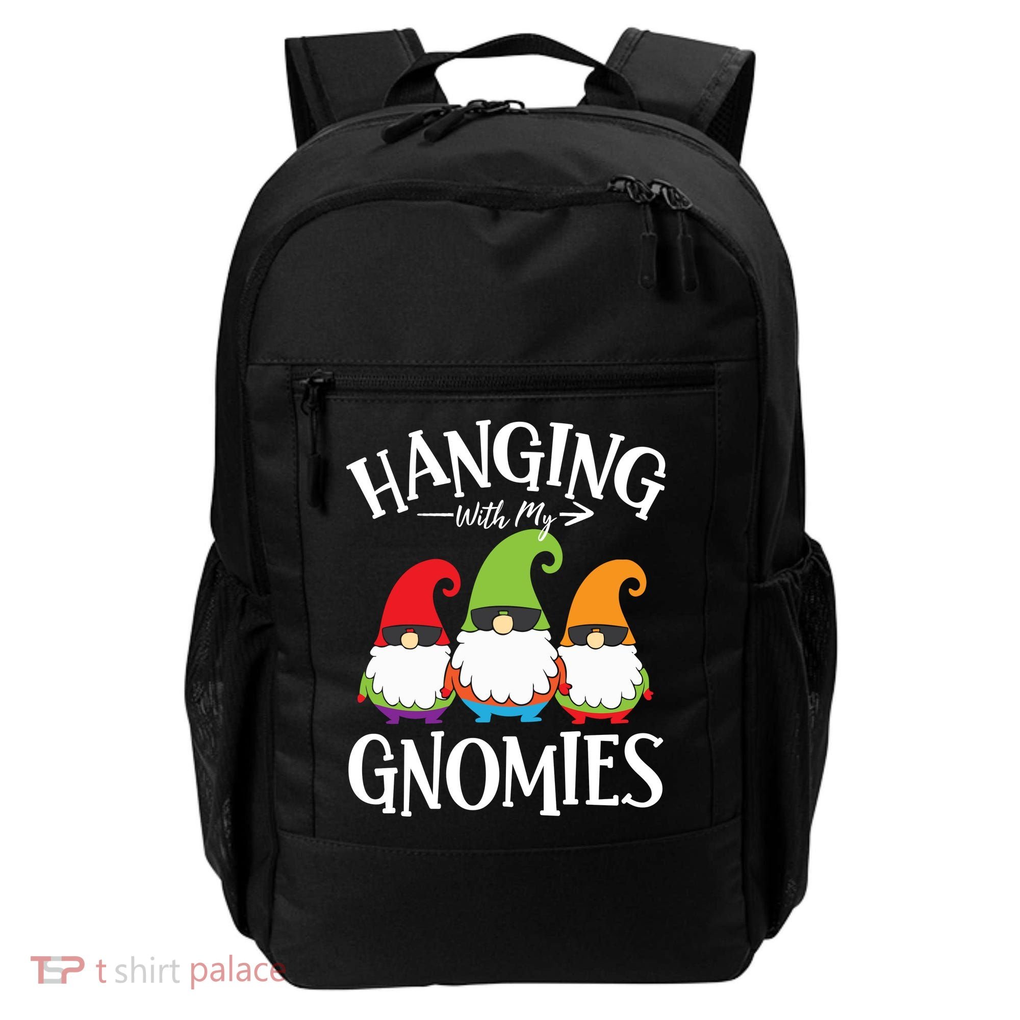 Hanging With My Gnomies Gnomes Christmas Squad Backpack