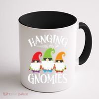 Hanging With My Gnomies Gnomes Christmas Squad Coffee Mug thumb 1