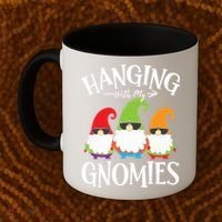 Hanging With My Gnomies Gnomes Christmas Squad Coffee Mug thumb 2