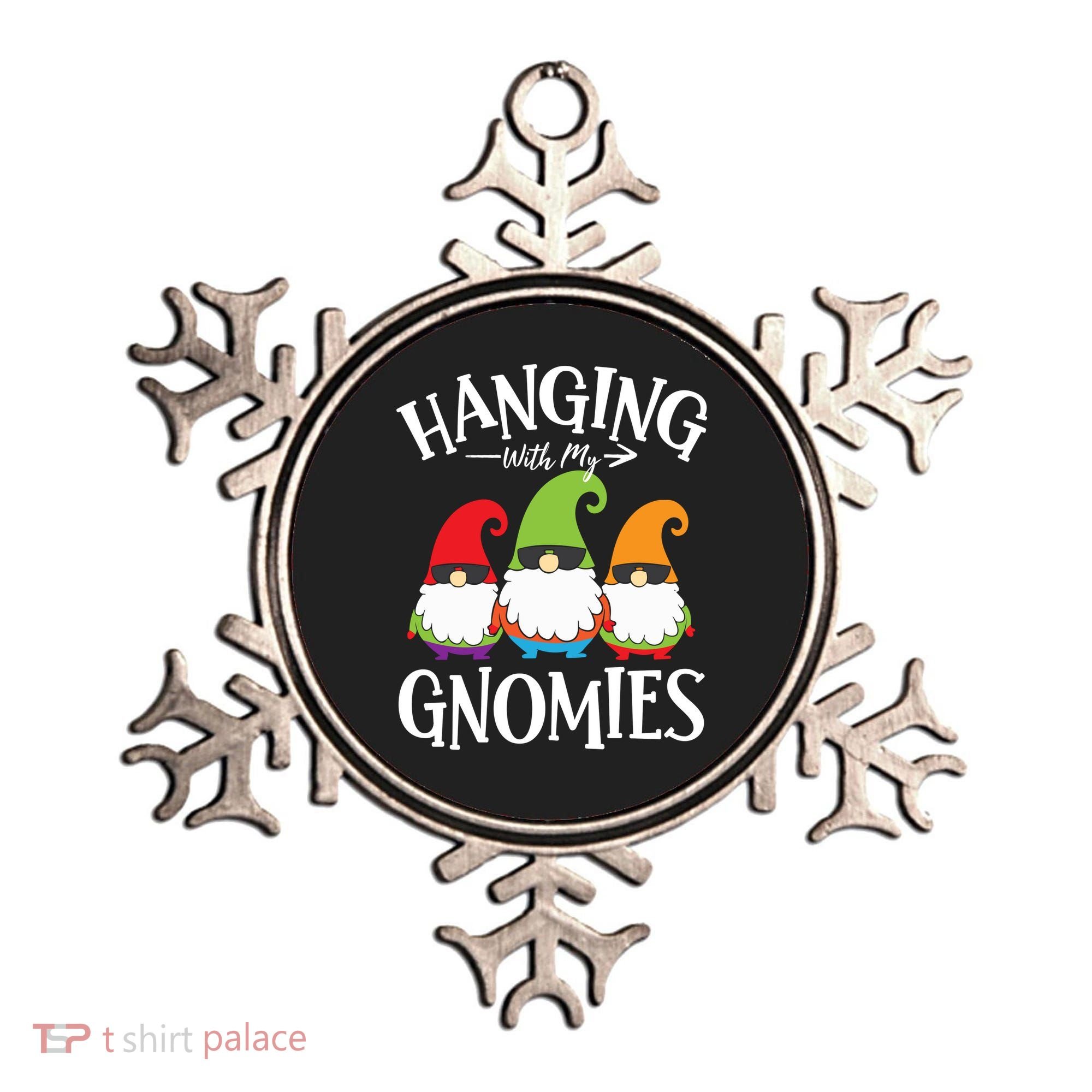 Hanging With My Gnomies Gnomes Christmas Squad Ornament