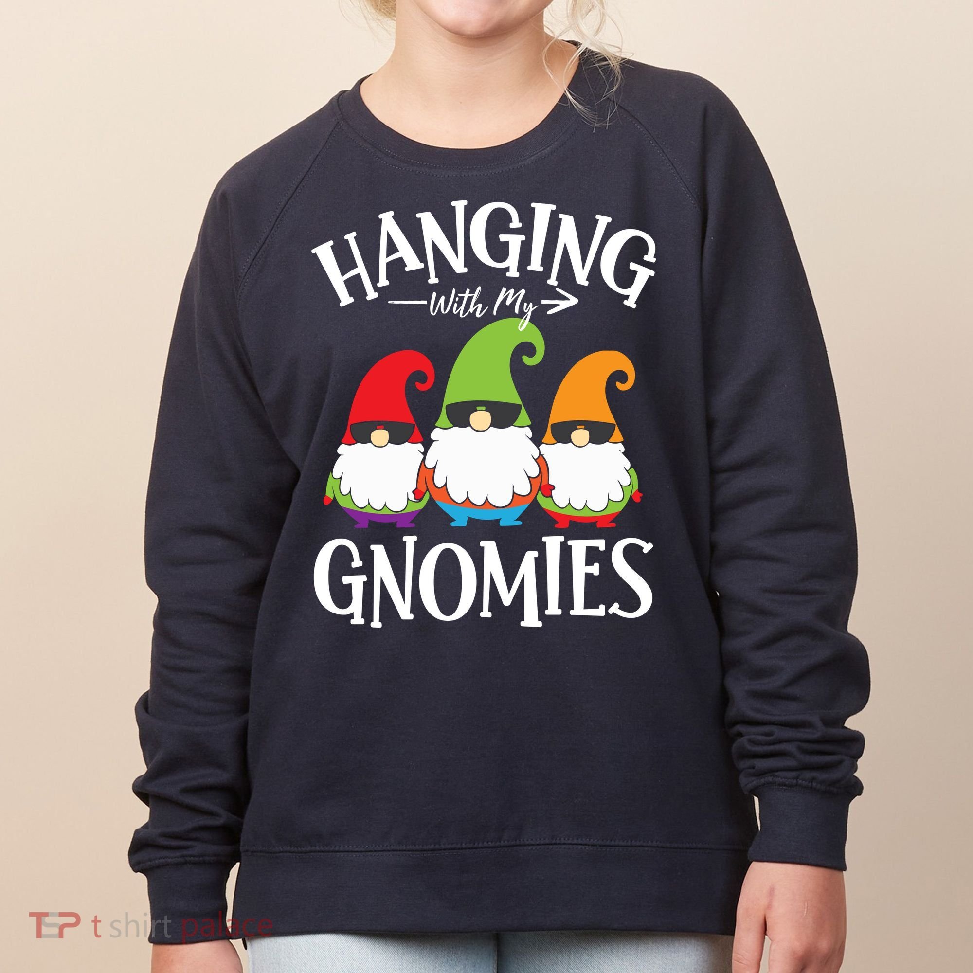Hanging With My Gnomies Gnomes Christmas Squad Women's Sweatshirt