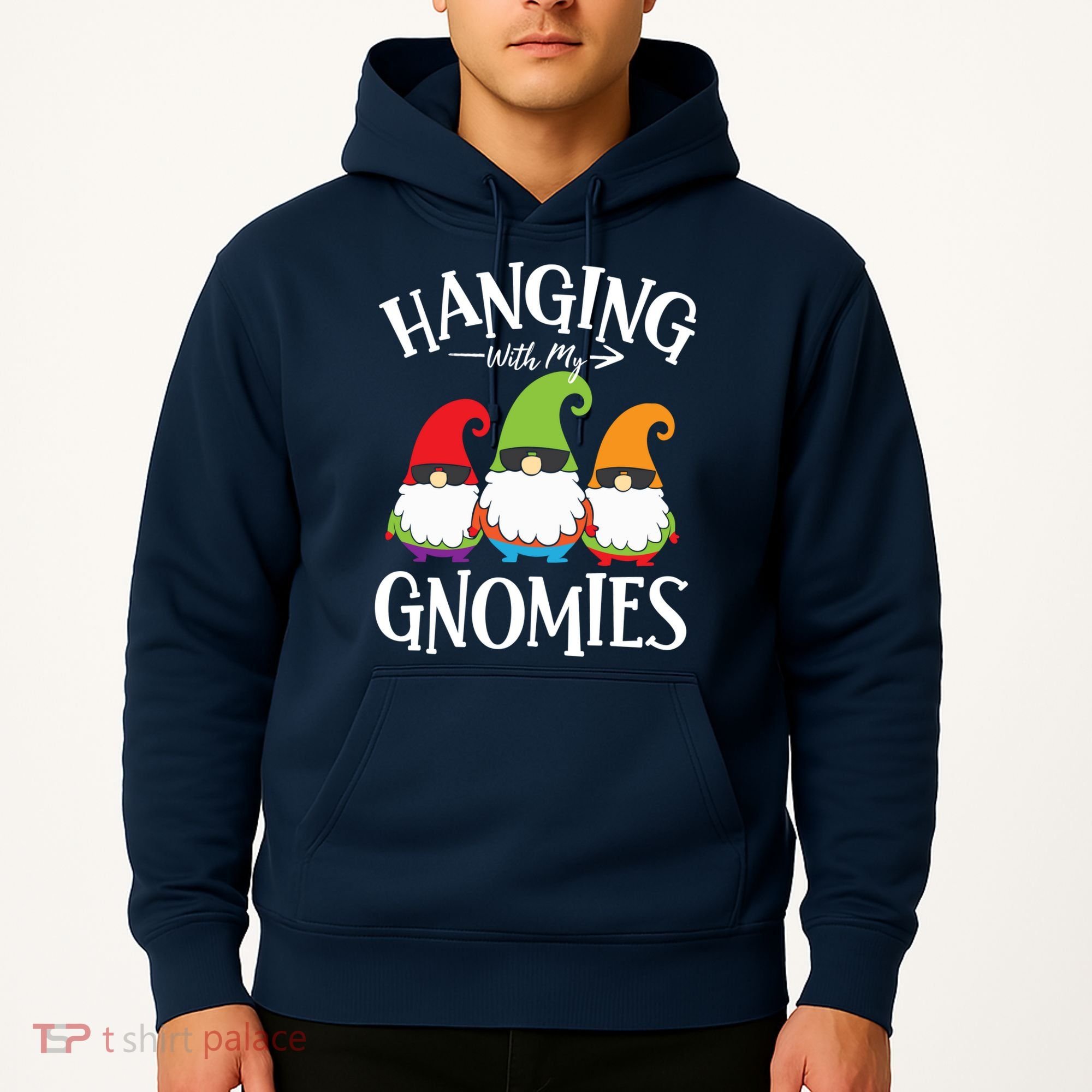 Hanging With My Gnomies Gnomes Christmas Squad Hoodie