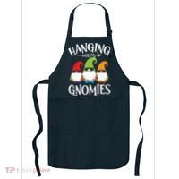 Hanging With My Gnomies Gnomes Christmas Squad Apron thumb 0