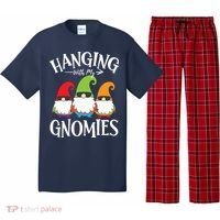 Hanging With My Gnomies Gnomes Christmas Squad Pajama Set thumb 0