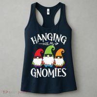 Hanging With My Gnomies Gnomes Christmas Squad Women's Tank Top thumb 3