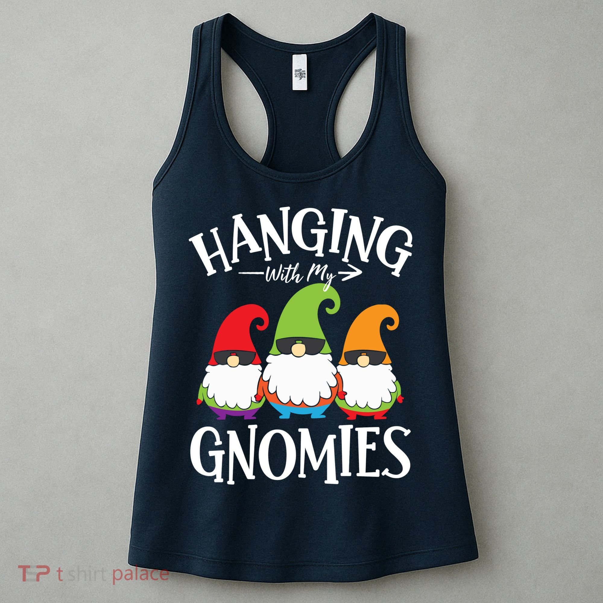 Hanging With My Gnomies Gnomes Christmas Squad Women's Tank Top