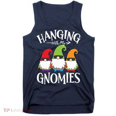 Hanging With My Gnomies Gnomes Christmas Squad Tank Top