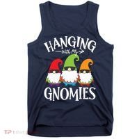 Hanging With My Gnomies Gnomes Christmas Squad Tank Top thumb 0
