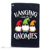 Hanging With My Gnomies Gnomes Christmas Squad Golf Towel thumb 0