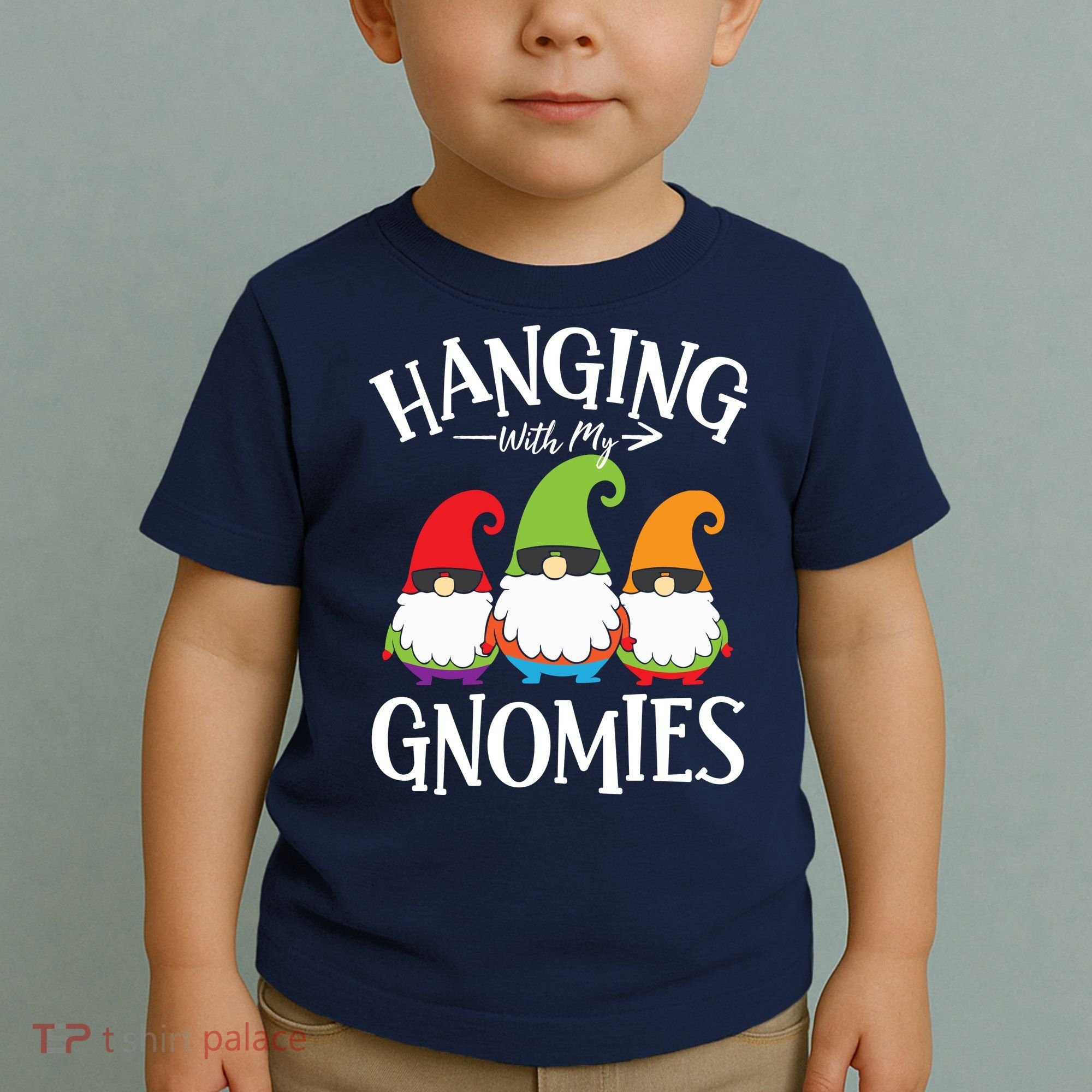 Hanging With My Gnomies Gnomes Christmas Squad Toddler T-Shirt