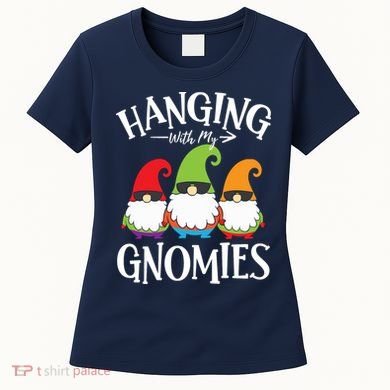 Hanging With My Gnomies Gnomes Christmas Squad Women's T-Shirt