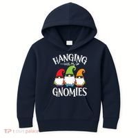 Hanging With My Gnomies Gnomes Christmas Squad Kids Hoodie thumb 0