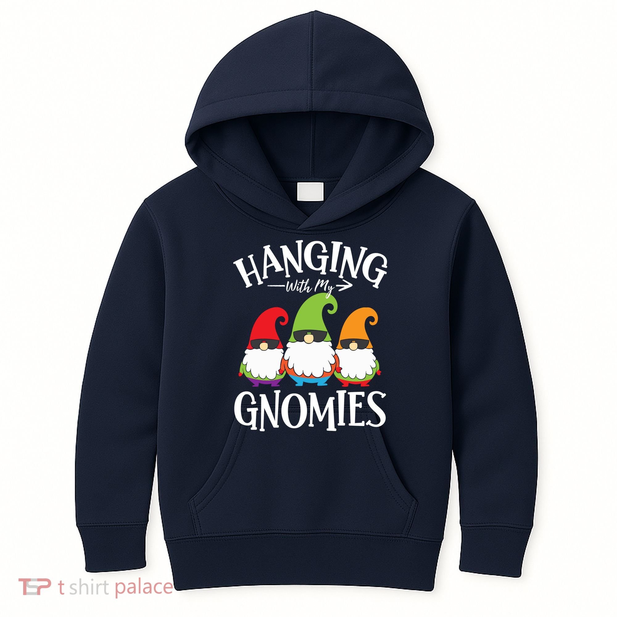 Hanging With My Gnomies Gnomes Christmas Squad Kids Hoodie