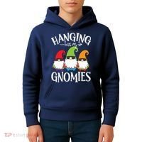 Hanging With My Gnomies Gnomes Christmas Squad Kids Hoodie thumb 4