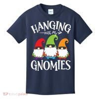 Hanging With My Gnomies Gnomes Christmas Squad Kids T-Shirt thumb 0