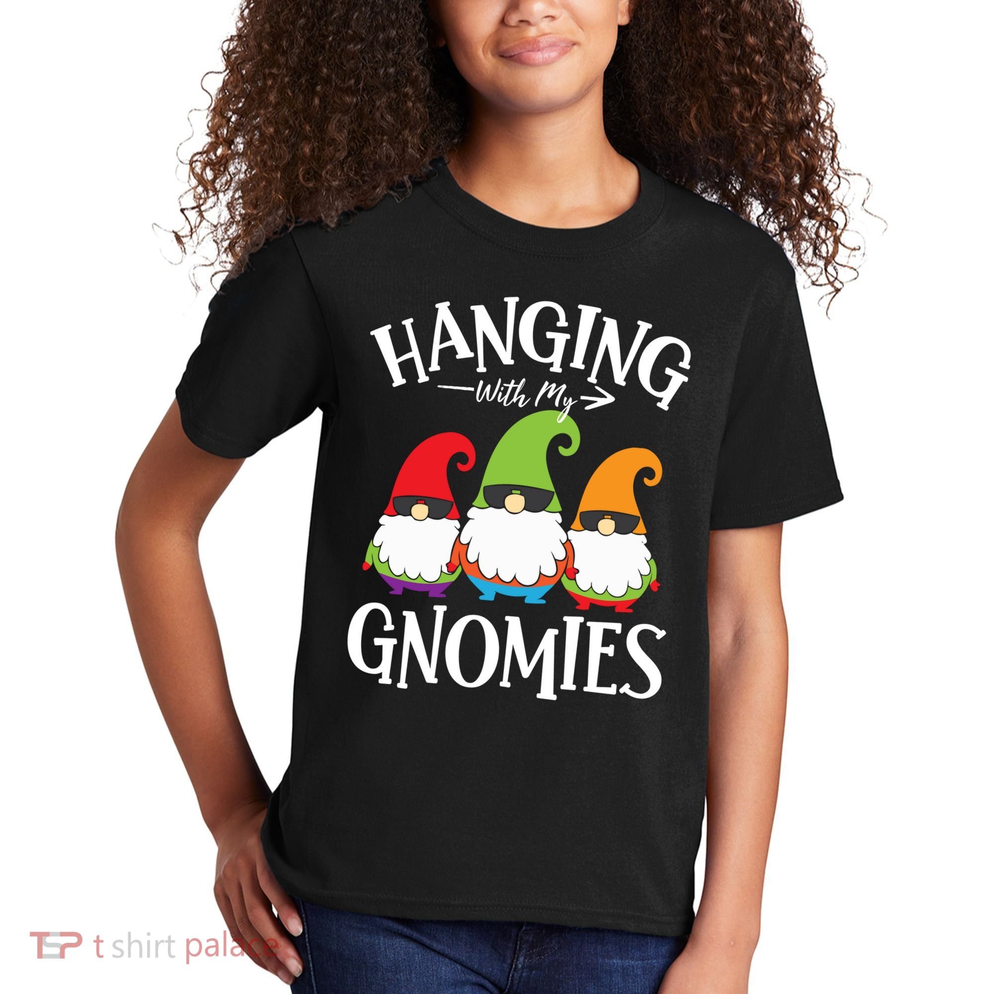 Hanging With My Gnomies Gnomes Christmas Squad Kids T-Shirt