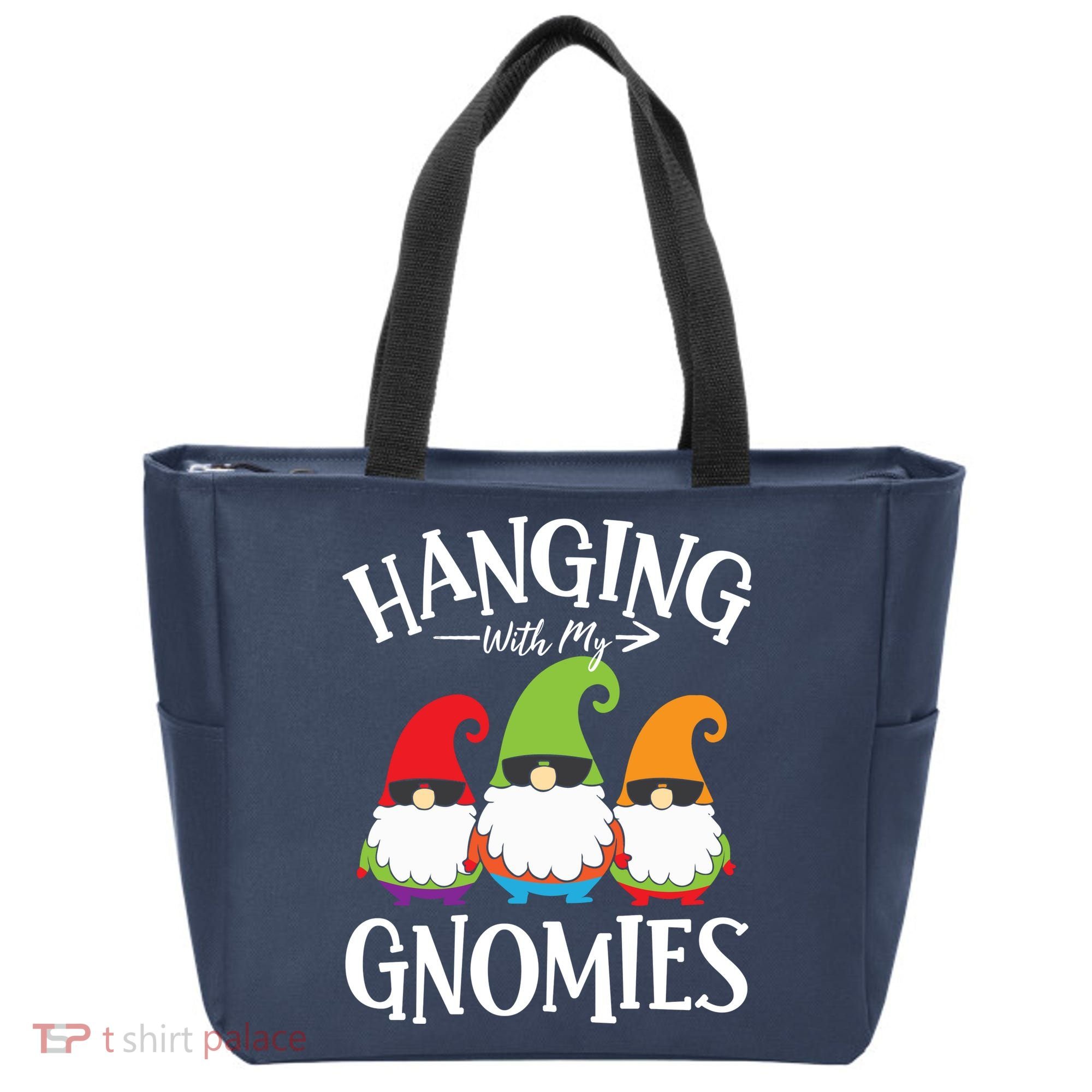 Hanging With My Gnomies Gnomes Christmas Squad Tote Bag
