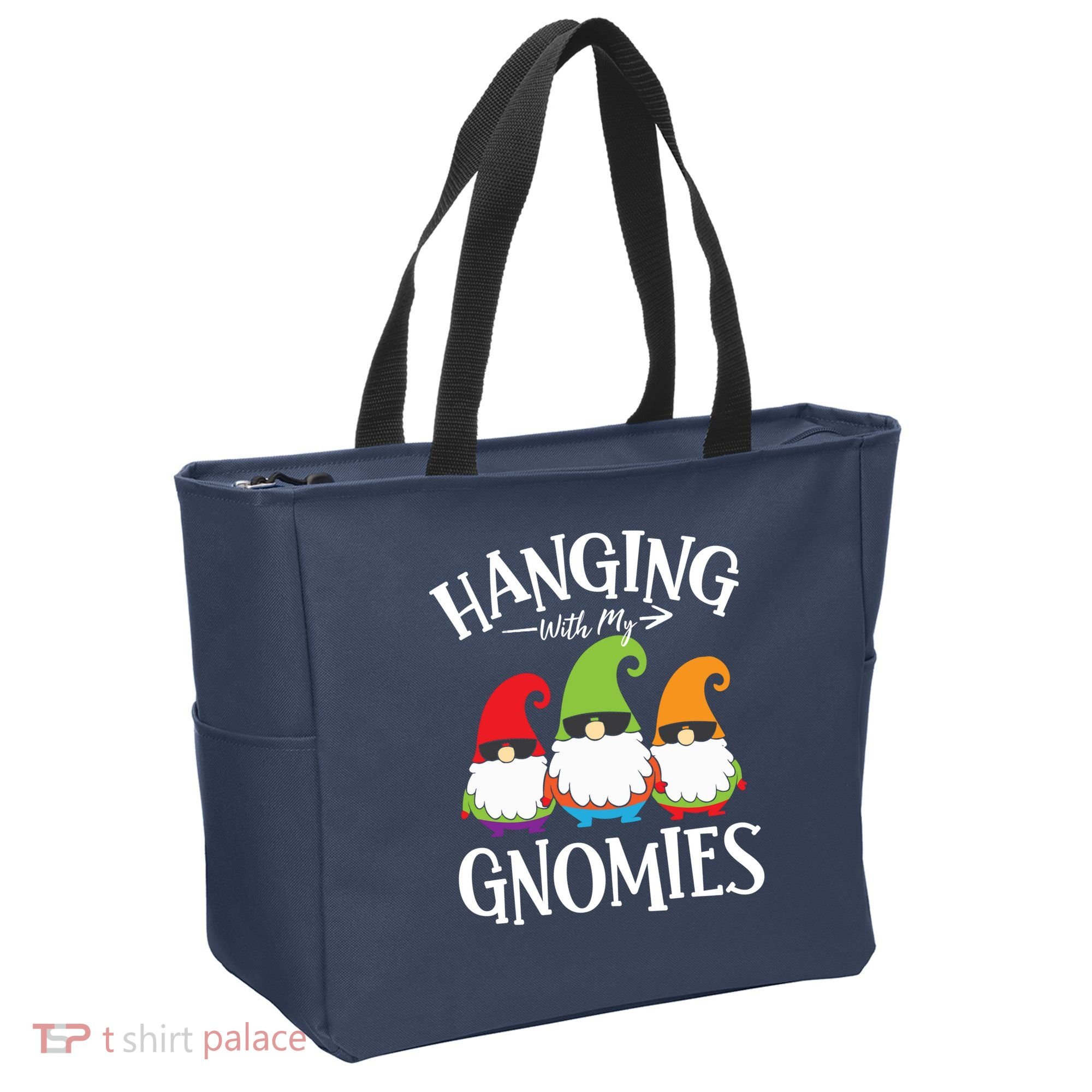 Hanging With My Gnomies Gnomes Christmas Squad Tote Bag