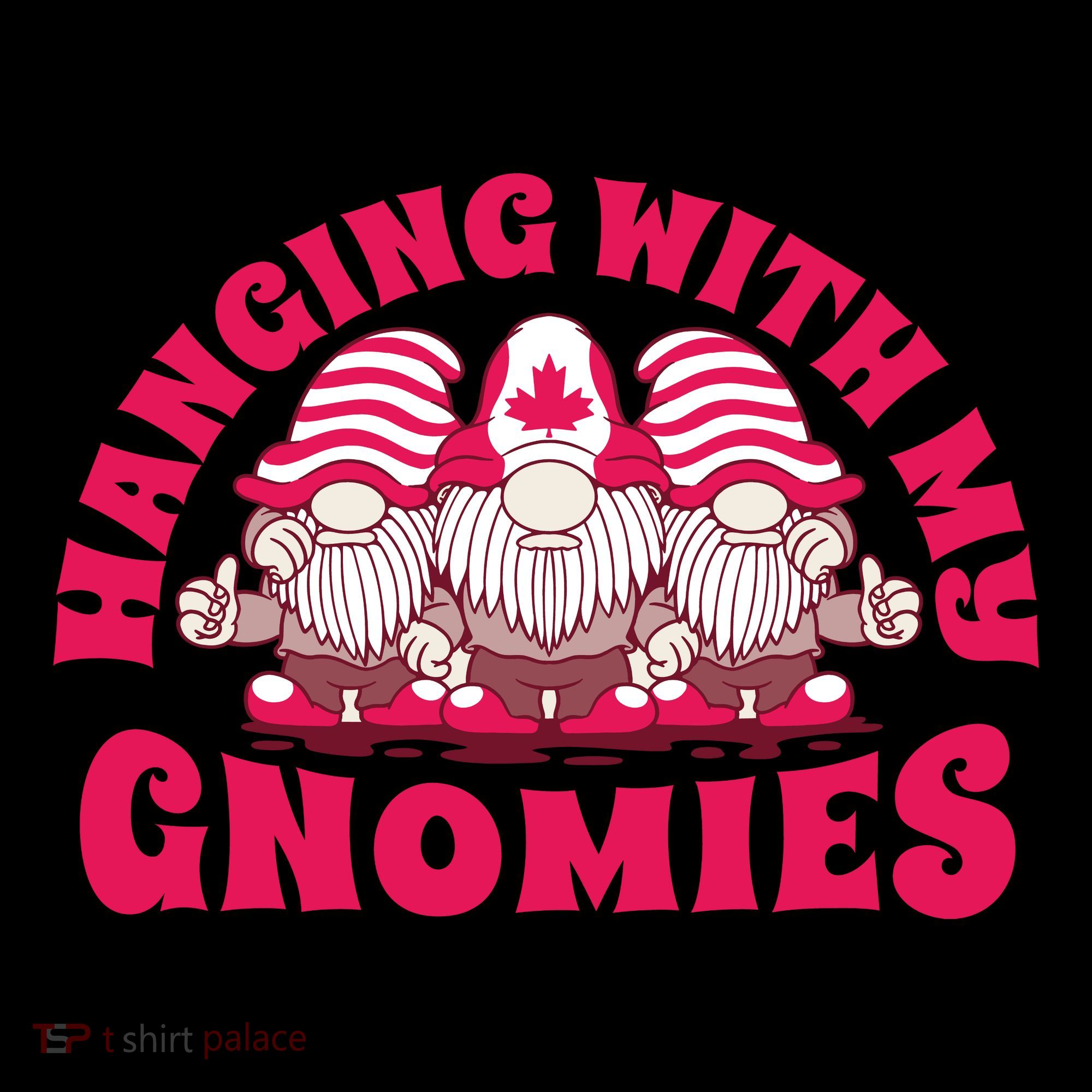 Hanging With My Gnomies Canada Toddler Hoodie
