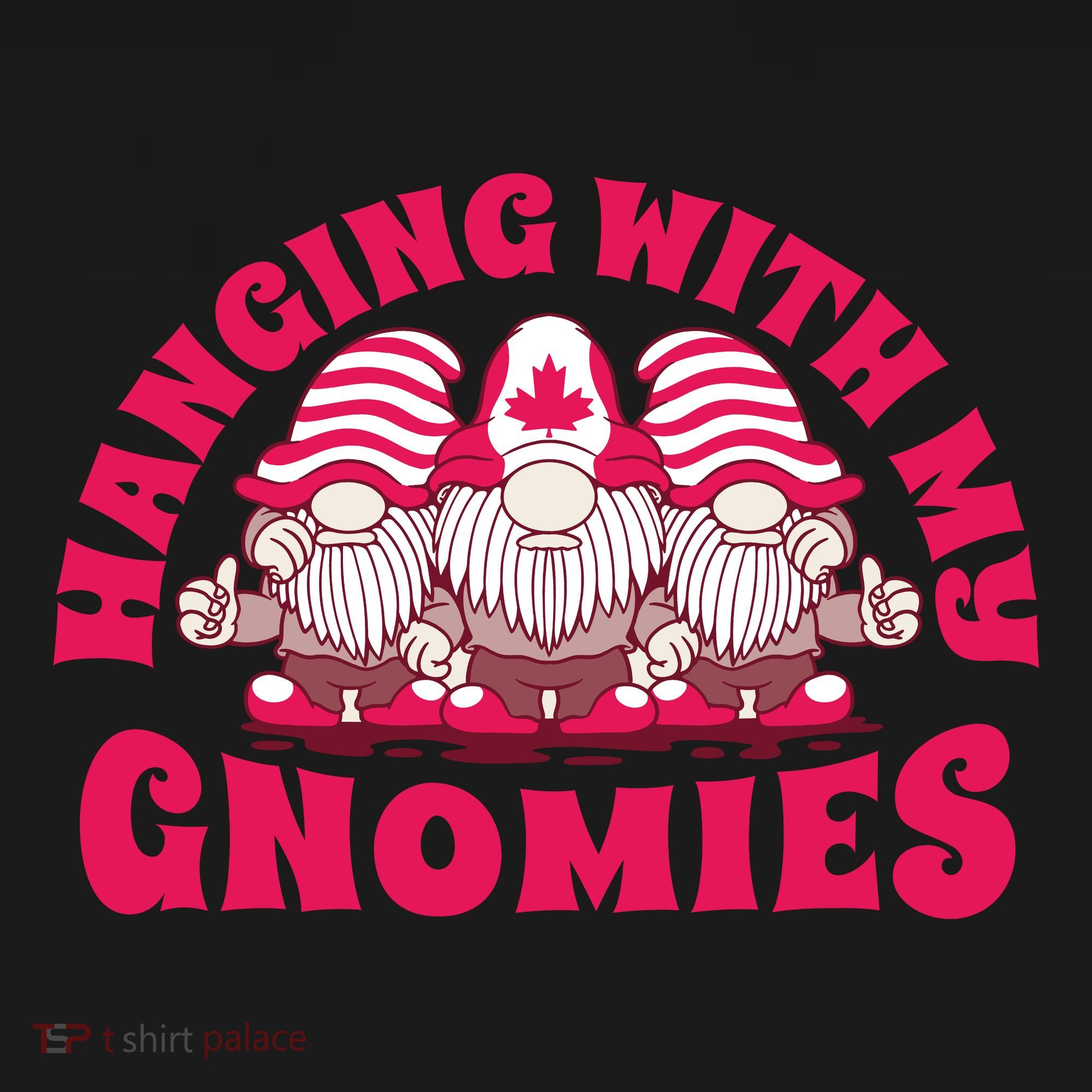 Hanging With My Gnomies Canada Tote Bag