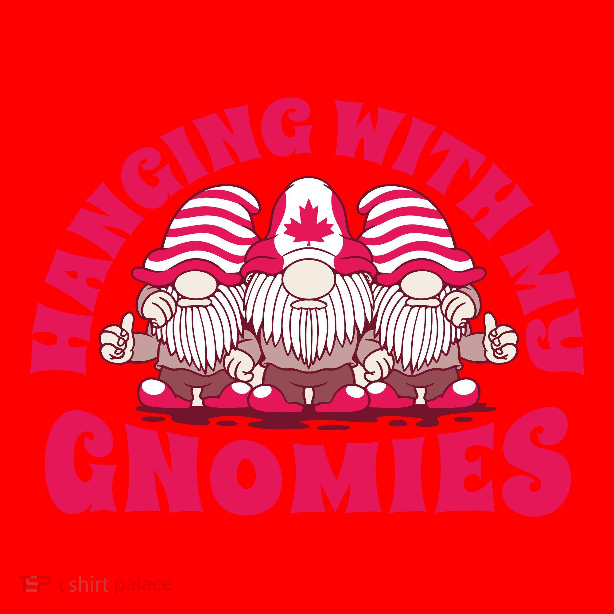 Hanging With My Gnomies Canada Santa Hat