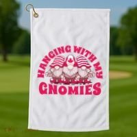 Hanging With My Gnomies Canada Golf Towel thumb 1
