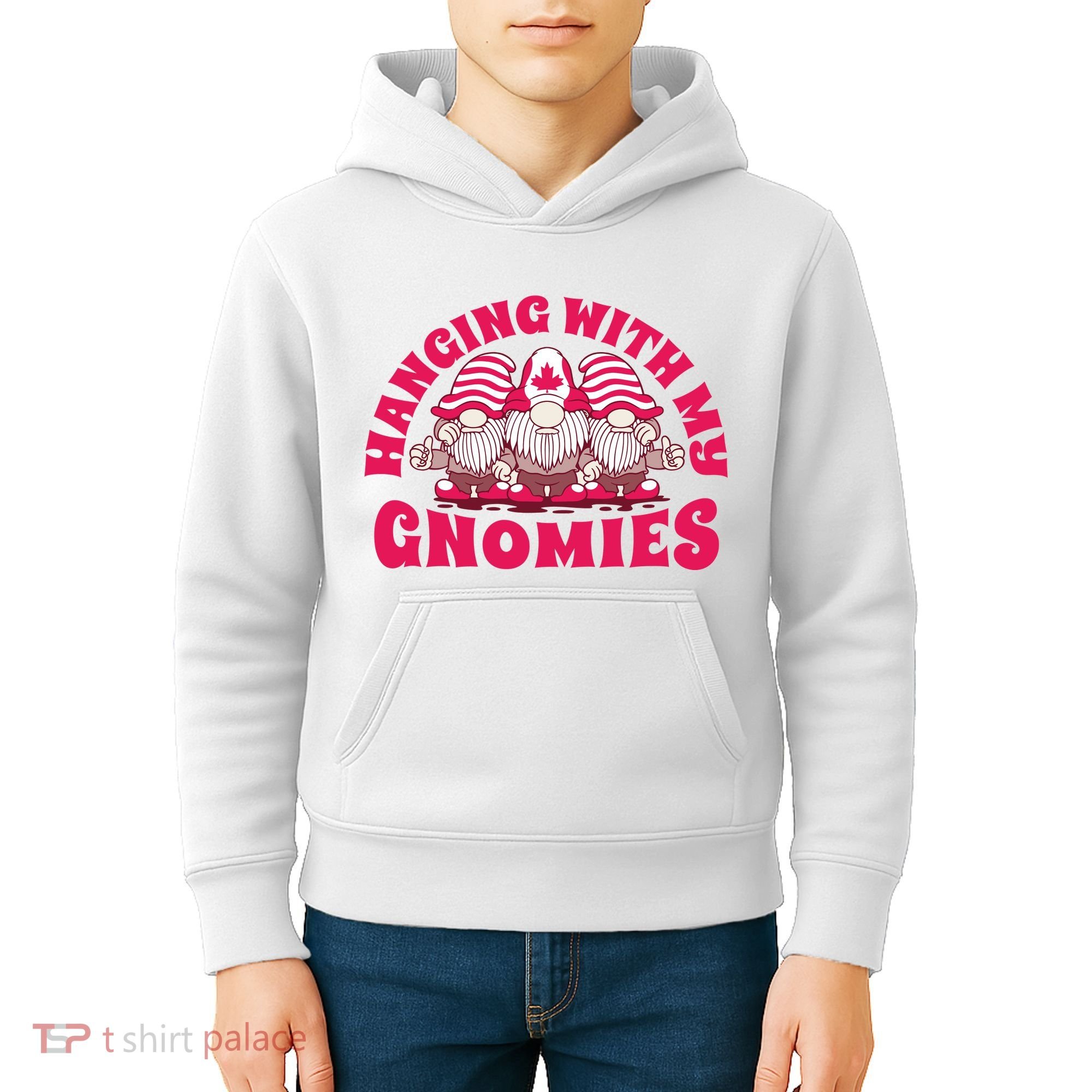 Hanging With My Gnomies Canada Kids Hoodie