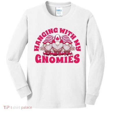 Hanging With My Gnomies Canada Kids Long Sleeve Shirt