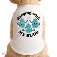 Hanging With My Buds Funny Marijuana Doggie Tank thumb 0