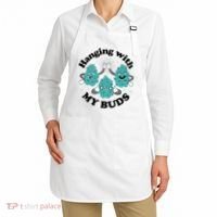 Hanging With My Buds Funny Marijuana Apron thumb 2