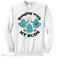 Hanging With My Buds Funny Marijuana Sweatshirt thumb 0