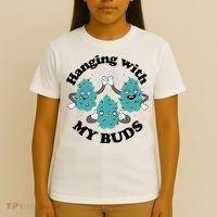 Hanging With My Buds Funny Marijuana T-Shirt thumb 4