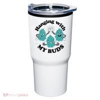 Hanging With My Buds Funny Marijuana Tumbler thumb 0
