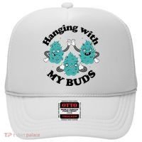 Hanging With My Buds Funny Marijuana Hat thumb 0