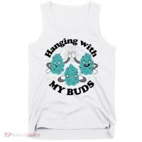 Hanging With My Buds Funny Marijuana Tank Top thumb 0