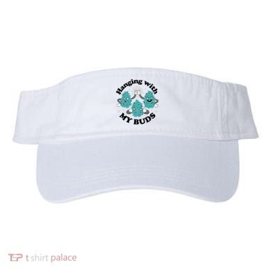 Hanging With My Buds Funny Marijuana Visor