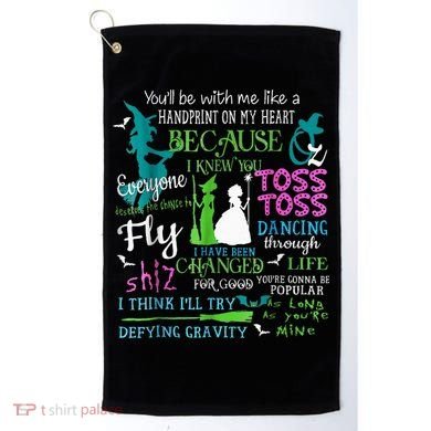Halloween Wicked Musical Golf Towel