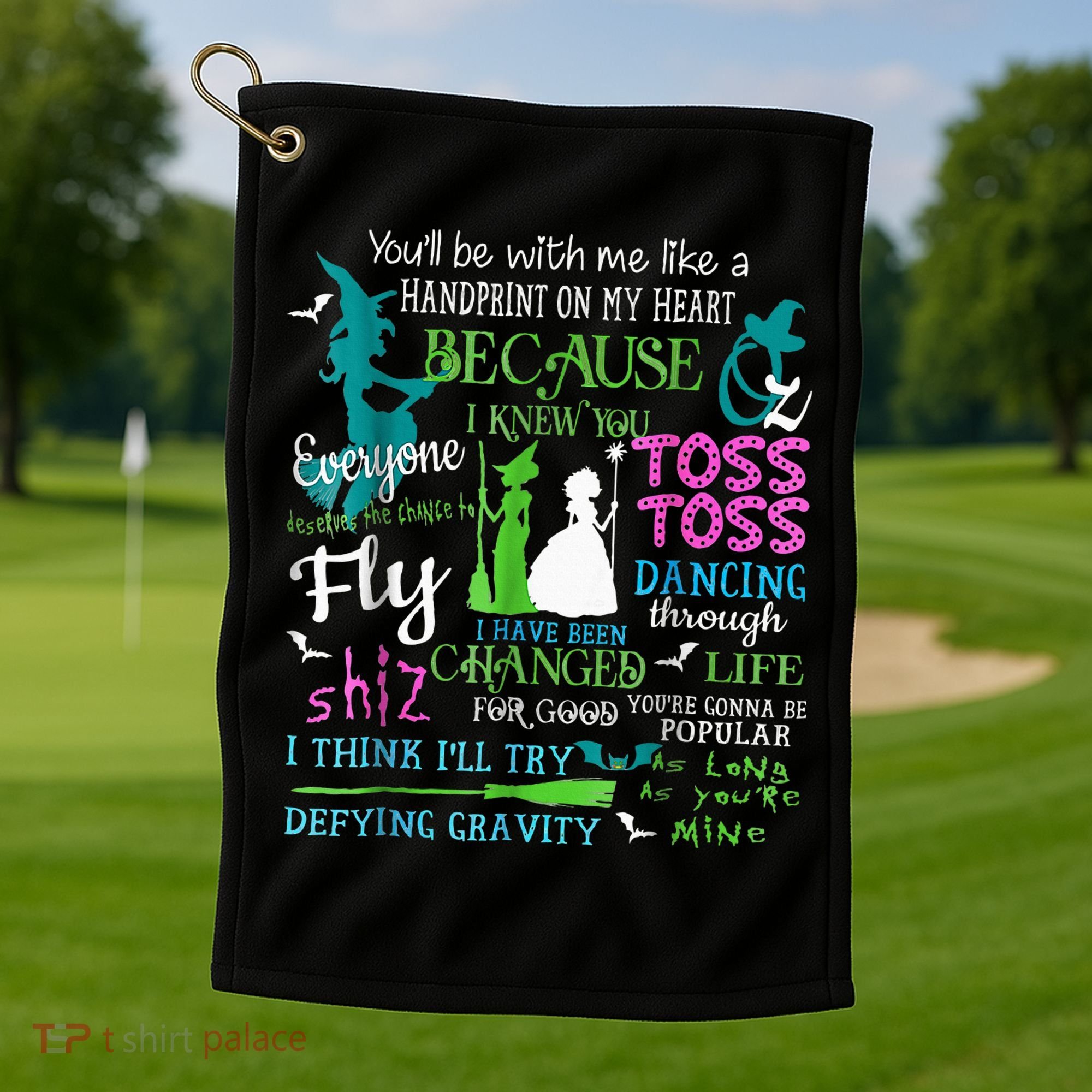 Halloween Wicked Musical Golf Towel